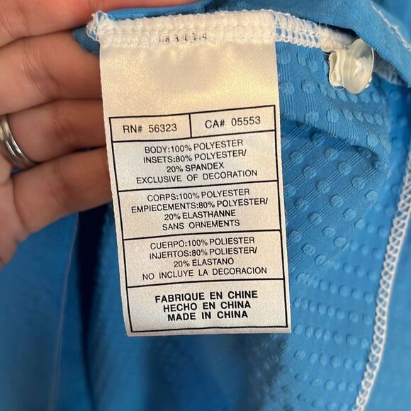 Nike Golf Blue Textured Polo Shirt Size XXL - Picture 5 of 5